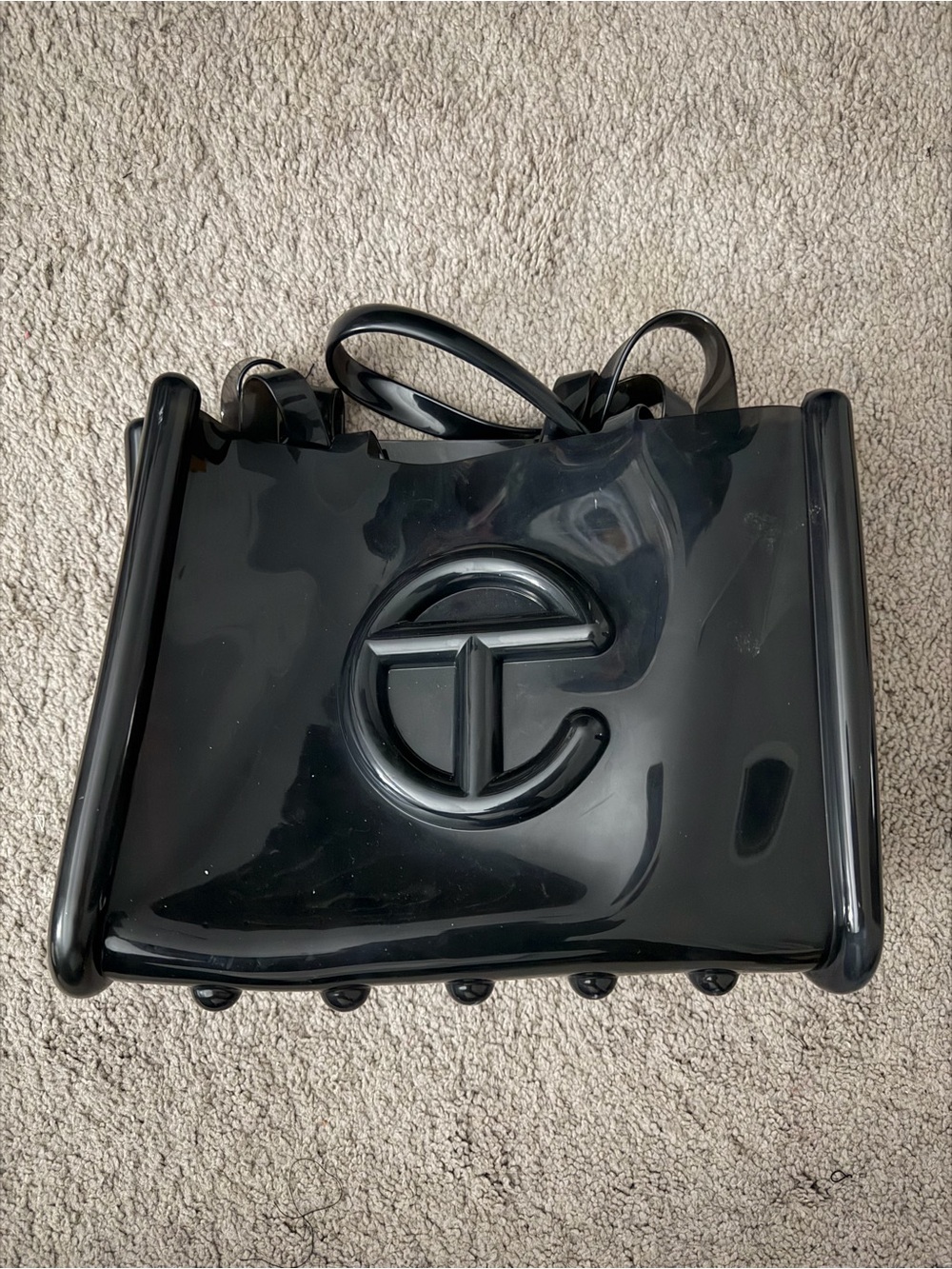 Telfar x Melissa Black Tote Bag — Medium